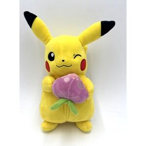 Pokemon Pikachu With Pecha Berry Nintendo Spring 10" Plush 2022